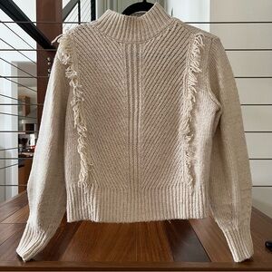 Ann Taylor Cream Cowl Neck Sweater